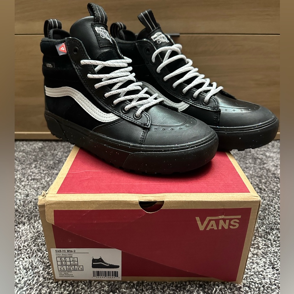 NEW Vans Sk8-Hi MTE-2 Black Glitter